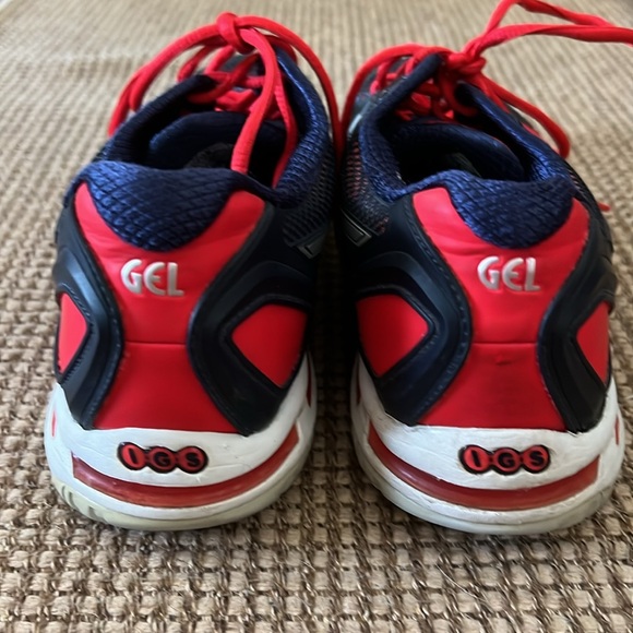 ASICS Gel Solution Speed. Blue and red. Womens 9 1/2. - Picture 7 of 11